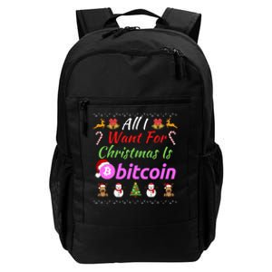 All I Want For Christmas Is Bitcoin, Bitcoin Plan B, Funny Retirement Plan Daily Commute Backpack