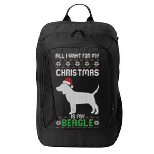 All I Want For My Christmas Poodle Cute Dog Ugly Xmas Pajama Gift City Backpack