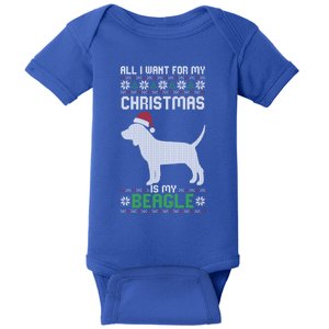 All I Want For My Christmas Poodle Cute Dog Ugly Xmas Pajama Gift Baby Bodysuit