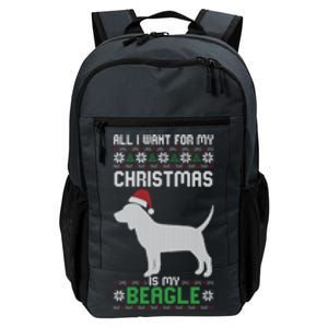 All I Want For My Christmas Poodle Cute Dog Ugly Xmas Pajama Gift Daily Commute Backpack