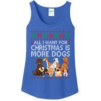 All I Want For Christmas Is More Dogs Ugly Xmas Gift Ladies Essential Tank