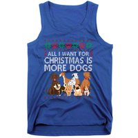 All I Want For Christmas Is More Dogs Ugly Xmas Gift Tank Top