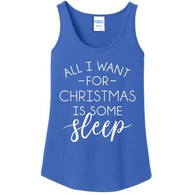 All I Want For Christmas Is Sleep Gift Ladies Essential Tank