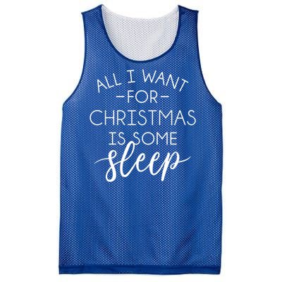 All I Want For Christmas Is Sleep Gift Mesh Reversible Basketball Jersey Tank