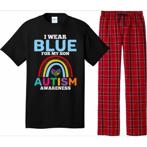 Autism I Wear For My Son Autism Awareness Month Autism Mom Funny Gift Pajama Set