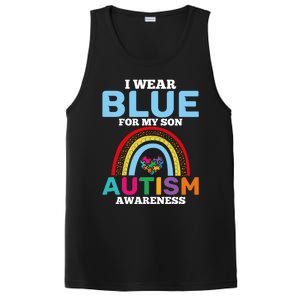 Autism I Wear For My Son Autism Awareness Month Autism Mom Funny Gift PosiCharge Competitor Tank