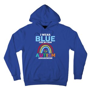 Autism I Wear For My Son Autism Awareness Month Autism Mom Funny Gift Hoodie