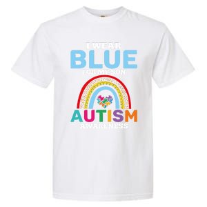 Autism I Wear For My Son Autism Awareness Month Autism Mom Funny Gift Garment-Dyed Heavyweight T-Shirt