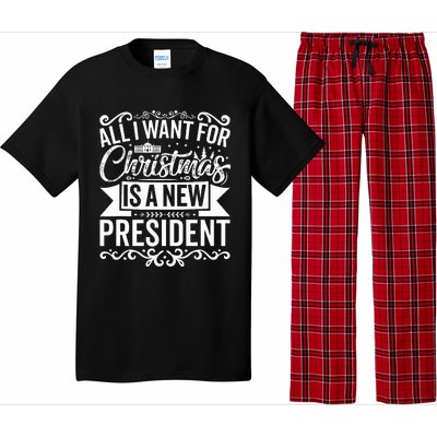 All I Want For Christmas Is A New President Xmas Sweater  Pajama Set