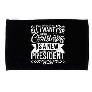 All I Want For Christmas Is A New President Xmas Sweater  Microfiber Hand Towel