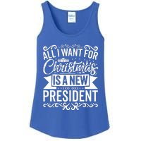 All I Want For Christmas Is A New President Xmas Sweater  Ladies Essential Tank