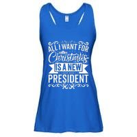 All I Want For Christmas Is A New President Xmas Sweater  Ladies Essential Flowy Tank