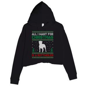 All I Want For Xmas Is A Rottweiler Dog Ugly Xmas Sweater Cute Gift Crop Fleece Hoodie