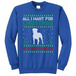 All I Want For Xmas Is A Rottweiler Dog Ugly Xmas Sweater Cute Gift Sweatshirt