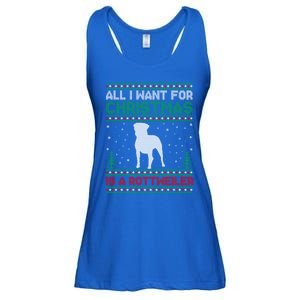 All I Want For Xmas Is A Rottweiler Dog Ugly Xmas Sweater Cute Gift Ladies Essential Flowy Tank