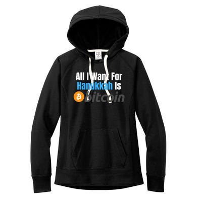 All I Want For Hanukkah Is Bitcoin, Retirement Plan Crypto, Bitcoin Plan B Women's Fleece Hoodie