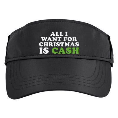All I Want For Christmas Is Cash Adult Drive Performance Visor