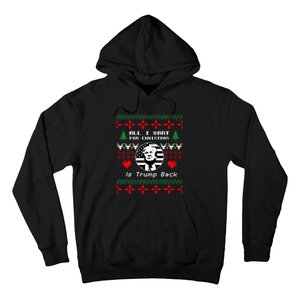 All I Want For Christmas Is Trump Back And New President Hoodie