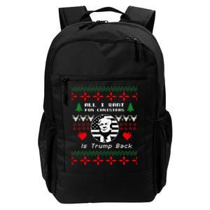 All I Want For Christmas Is Trump Back And New President Daily Commute Backpack