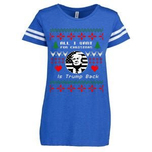 All I Want For Christmas Is Trump Back And New President Enza Ladies Jersey Football T-Shirt