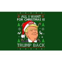 All I Want For Christmas Is Trump Back 2024 Ugly Sweater Bumper Sticker