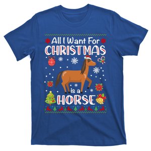 All I Want For Christmas Is A Horse Funny Xmas Holiday Gift T-Shirt