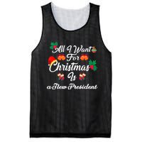 All I Want For Christmas Is New President Mesh Reversible Basketball Jersey Tank