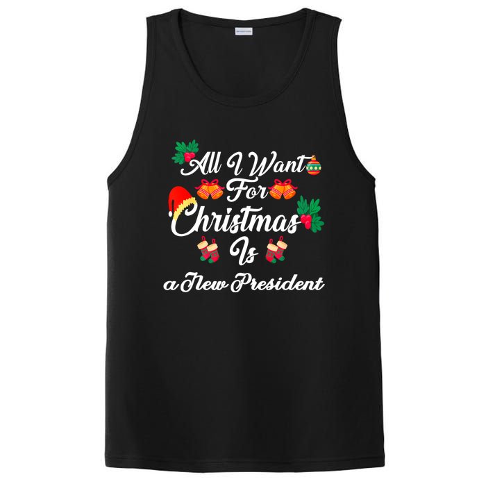 All I Want For Christmas Is New President PosiCharge Competitor Tank