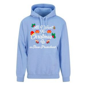 All I Want For Christmas Is New President Unisex Surf Hoodie