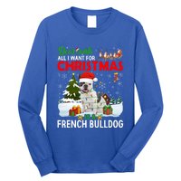 All I Want For Christmas Is A French Bulldog Family Pajamas Gift Long Sleeve Shirt