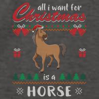 All I Want For Christmas Is A Horse Ugly Christmas Sweater Gift Vector Backpack