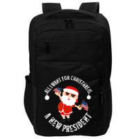 All I Want For Christmas Is A New President Gingerbread Man Impact Tech Backpack