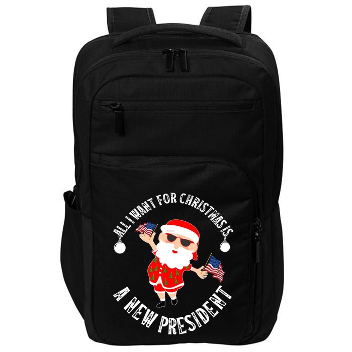 All I Want For Christmas Is A New President Gingerbread Man Impact Tech Backpack