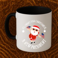 All I Want For Christmas Is A New President Gingerbread Man Mug