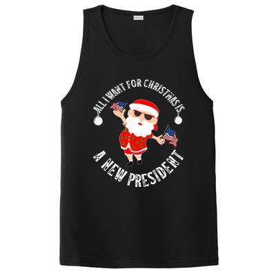 All I Want For Christmas Is A New President Gingerbread Man PosiCharge Competitor Tank