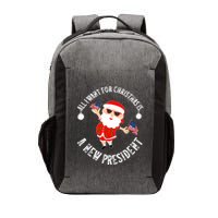 All I Want For Christmas Is A New President Gingerbread Man Vector Backpack