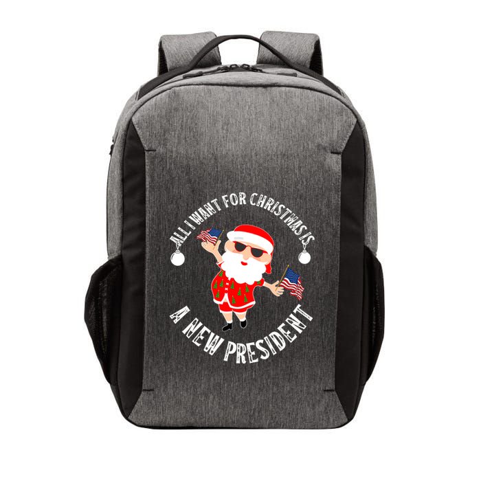 All I Want For Christmas Is A New President Gingerbread Man Vector Backpack