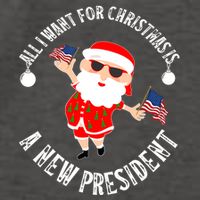 All I Want For Christmas Is A New President Gingerbread Man Vector Backpack