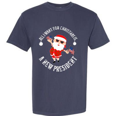 All I Want For Christmas Is A New President Gingerbread Man Garment-Dyed Heavyweight T-Shirt