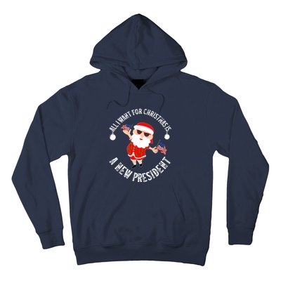 All I Want For Christmas Is A New President Gingerbread Man Hoodie