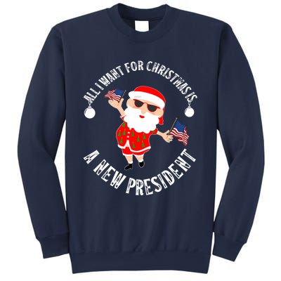 All I Want For Christmas Is A New President Gingerbread Man Sweatshirt