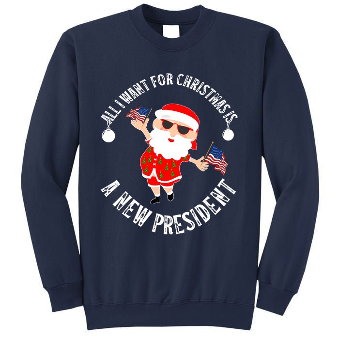 All I Want For Christmas Is A New President Gingerbread Man Sweatshirt