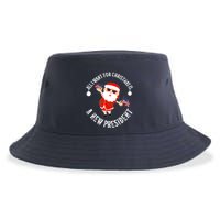 All I Want For Christmas Is A New President Gingerbread Man Sustainable Bucket Hat