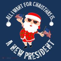 All I Want For Christmas Is A New President Gingerbread Man Sustainable Bucket Hat