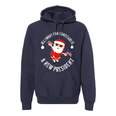 All I Want For Christmas Is A New President Gingerbread Man Premium Hoodie