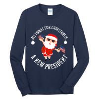 All I Want For Christmas Is A New President Gingerbread Man Tall Long Sleeve T-Shirt