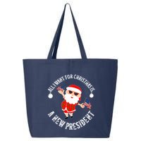 All I Want For Christmas Is A New President Gingerbread Man 25L Jumbo Tote