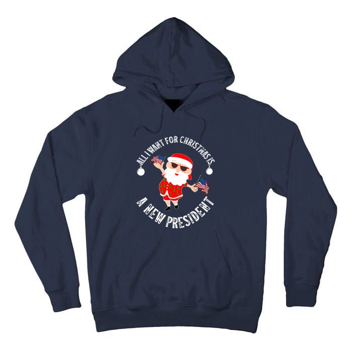 All I Want For Christmas Is A New President Gingerbread Man Tall Hoodie