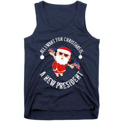 All I Want For Christmas Is A New President Gingerbread Man Tank Top
