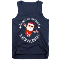 All I Want For Christmas Is A New President Gingerbread Man Tank Top